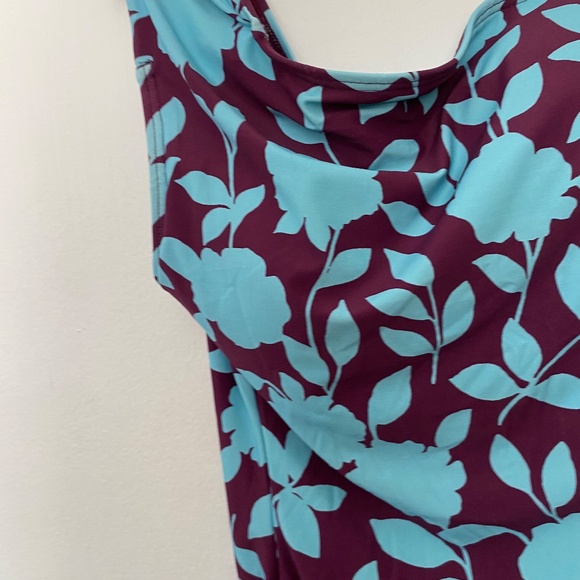 Kate Spade New York Geranium Grove Buckle One Shoulder One-Piece Swimsuit - Picture 4 of 5